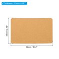 thumbnail image 2 of Unique Bargains 3.5' x 2' Blank Paper Business Cards, 90 Pack Small Index Flash Cards Words Message Note Card, Brown, 2 of 7