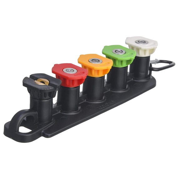 koolsoo Embouts de Buse de Laveuse à Pression à Plusieurs Degrés avec Raccordement Rapide de 1/4 Pouce pour Base à 5 Trous