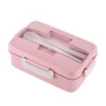 thumbnail image 1 of Leakproof Bento Box For Adults With 3 Compartment Lunch Box For Kids With Spoon & Fork Microwave Dishwasher Safe BPA Free Meal Box With Handle, 1 of 8
