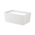 thumbnail image 3 of QTOCIO Covered Storage Box Kitchen Desktop Miscellaneous Items Makeup Organizer Household Storage Basket White With Lid Suitable For Storing Toys And Snacks, 3 of 4