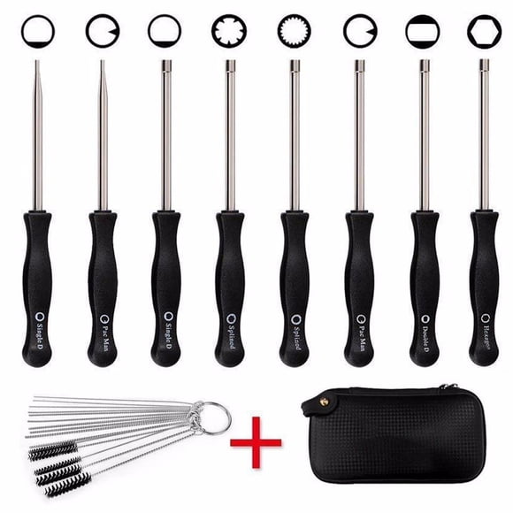 PEONAVET Screwdriver Bag Carburetor Adjustment Tool Set 8 Pcs-up Adjusting Engine 2 Cycle Screwdrive