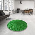 thumbnail image 4 of Ahgly Company Tapis de Zone Ronds d'Intérieur Lavables à la Machine, Style Transitionnel, Verts, 7 Pieds Rond, 4 of 7