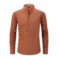 thumbnail image 3 of Chemise à Manches Longues pour Hommes Homme Décontractée Col Rabattu Chandail à Boutons Manches Longues Mode Décontractée Lin Semblable au Coton Chemises à Manches Longues pour Hommes, 3 of 4