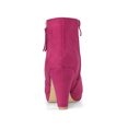 thumbnail image 2 of Unique Bargains Women's Side Zip Low Platform Block Heel Ankle Booties, 2 of 7