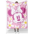 thumbnail image 4 of Minnie Mouse Kids Silk Touch Fleece Throw, 100% Polyester, 4 of 7
