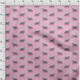 thumbnail image 3 of oneOone Polyester Lycra Fabric Branch & Bird Block Printed Fabric 1 Yard 56 Inch Wide, 3 of 4