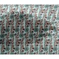thumbnail image 4 of oneOone Viscose Chiffon Fabric Leaves & Floral Block Print Fabric By Yard 42 Inch Wide, 4 of 4