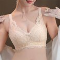 thumbnail image 2 of Women's Deep V Bralette - Floral Lace Push Up Bralette | Wireless Plunge Bra with Racerback Crop Top Design, 2 of 6