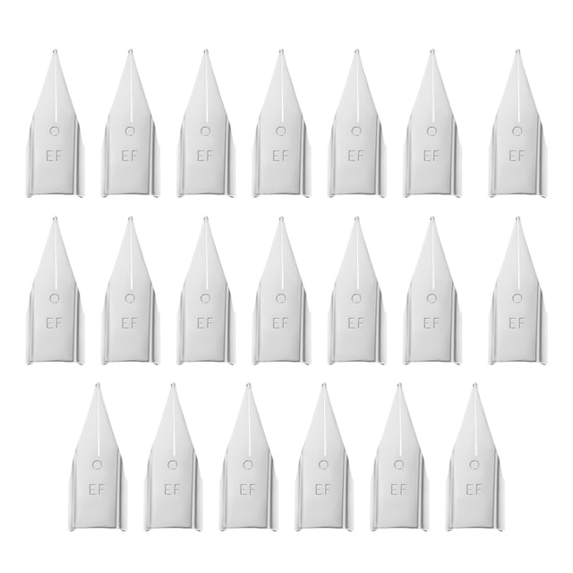 MasteelfCA 20pcs Fountain Pen Nibs Fountain Pen Replacement Tips Students Stationeries