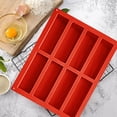 thumbnail image 3 of 8-Cavity Rectangular Silicone Baking Mold – Reusable Food-Grade Mold for Energy Bars, Granola, Chocolate & Bread, Oven & Freezer Safe, 3 of 9