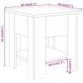 thumbnail image 4 of vidaXL Coffee Table Brown Oak 40x40x42 cm Engineered wood, 4 of 4