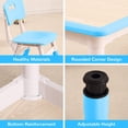 thumbnail image 2 of Eastvita ' Table Chairs Set Toddler Height-Adjustable Desk with Graffiti Desktop 4 Seats, 2 of 4