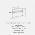 thumbnail image 4 of Signature Design by Ashley Marlowmere Home Office Desk in White, 4 of 7