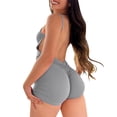 thumbnail image 1 of Womens U Neck Suspender Backless Tight Buttock Lifting Sports Street Jumpsuit, 1 of 5