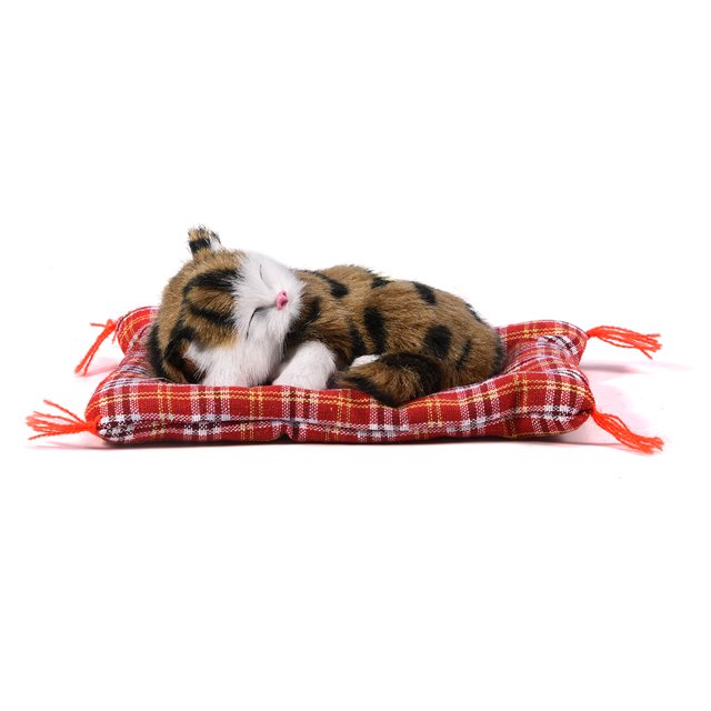 Peahefy Simulation Cat, Simulation Cat Toy, Fine Worksmanship Fine Decoration At Home Simulation Sleeping Cat Christmas Gifts Good Gift For Kids