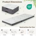 thumbnail image 3 of Gymax Tri-fold Foam Mattress 4 Inch Thick Folding Mattress w/ Washable Bamboo Fiber Cover, 3 of 10