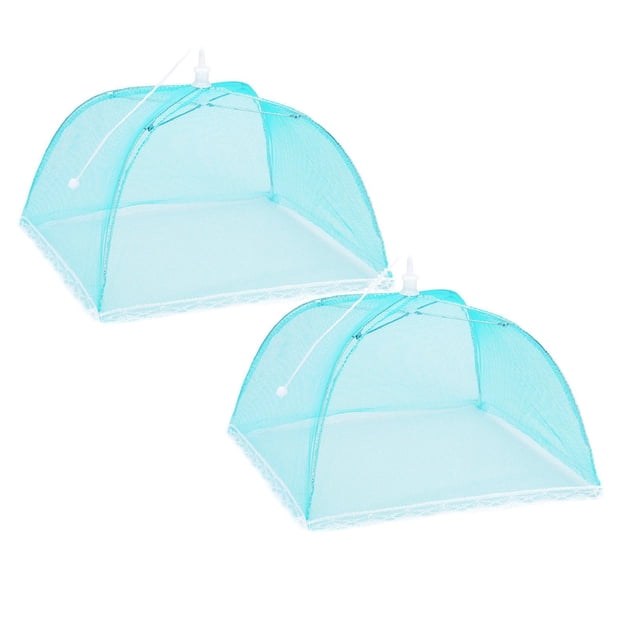 Oleegame 2PC Produce Storage 5 Large Food Tent Net Mesh Umbrella Picnic Cover Dome Screen Kitchen,Dining & Bar