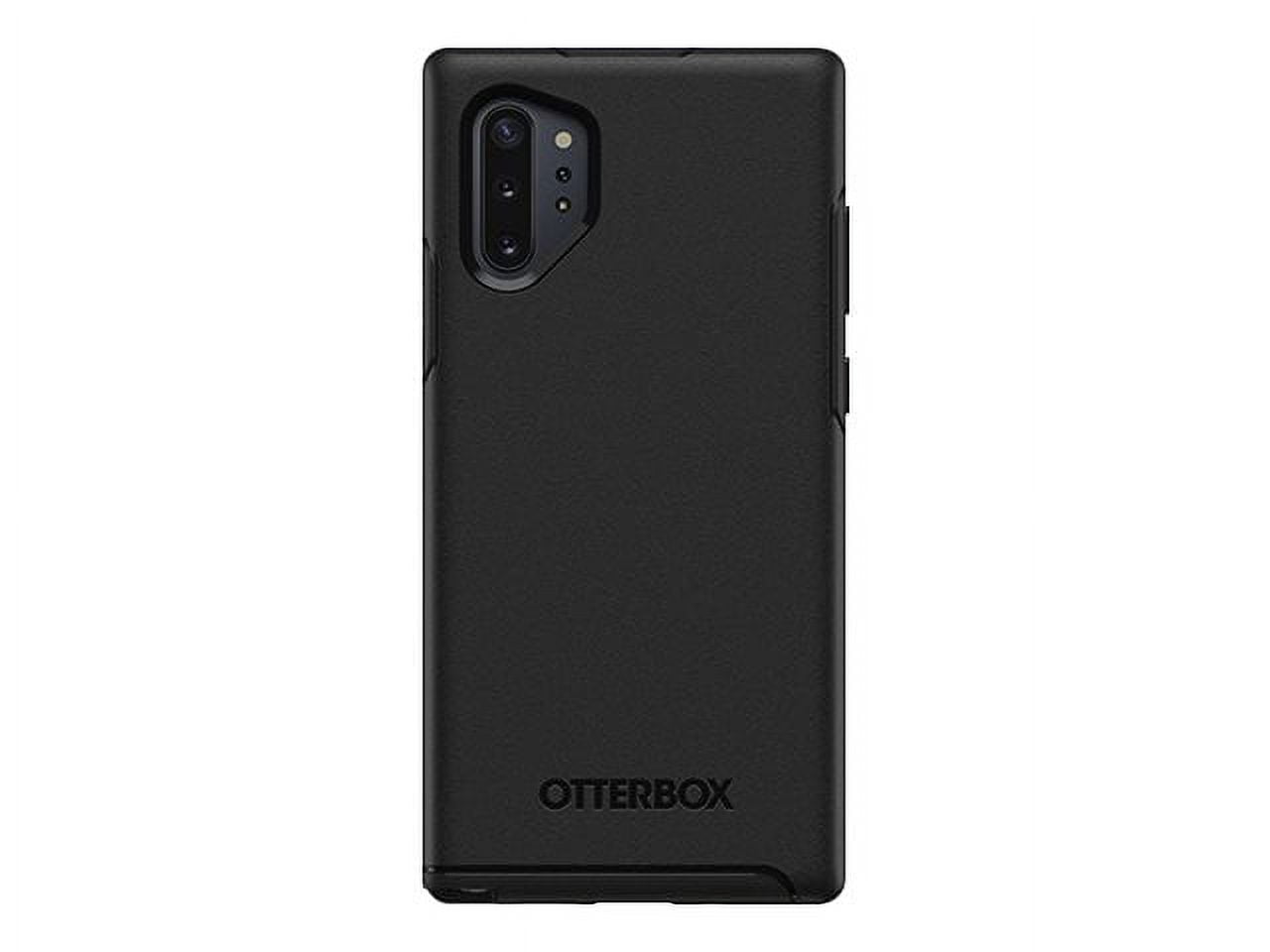 OtterBox Symmetry Series Case - Back cover for cell phone - polycarbonate, rubber - black - for Samsung Galaxy Note10+, Note10+ 5G