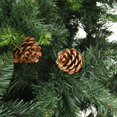 thumbnail image 5 of vidaXL Artificial Pre-lit Christmas Tree with Pine Cones Green 210 cm, 5 of 5