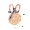 thumbnail image 2 of Woven Rope Rabbit Easter Party Placemats Insulation Mats Handmade Woven 4 Piece ., 2 of 6