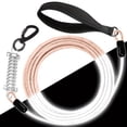 thumbnail image 4 of CNKOO Reflective Chew Proof Dog Leash - 5/10/15ft Heavy Duty Dog Lead For Small Large Dogs - Waterproof Pet Long Chain Leashes With Swivel Lockable Hook And Shock Absorbing Spring, 4 of 6