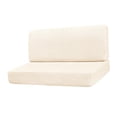 thumbnail image 3 of mmirethe RV Dinette Cushion Covers Easy Fitted Dark Stretch Slipcover Seat Sofa RV Elastic Gray Beige, 3 of 5