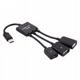 thumbnail image 1 of 3 in1 Type-C Male to Female Micro OTG USB Port Adapter Cable for Android Phone Tablet USB Flash Disk Type-C OTG, 1 of 4