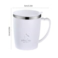 thumbnail image 3 of MAOWAPLG Tasse à Café avec Couvercle et Poignée, Tasse à Café en Acier Inoxydable 304 avec Couvercle, Isolation Thermique, Portable pour l'Extérieur, Poignée Confortable, pour Boissons Chaudes et Froides, Tasse à Café en Acier Inoxydable, 3 of 9