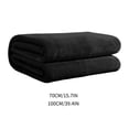 thumbnail image 4 of Yhmxh Solid Color Fleece Blanket Throw - Microfiber Lightweight Plush Fuzzy Cozy Soft Blankets and Throws for Sofa, Cozy Bed Blankets for Women Men Travel Camping Chair, 27.3" x 39" - Black, 4 of 6