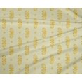 thumbnail image 4 of oneOone Polyester Lycra Fabric Circle|Leaves & Paisley Block Printed Craft Fabric BTY 56 Inch Wide, 4 of 4
