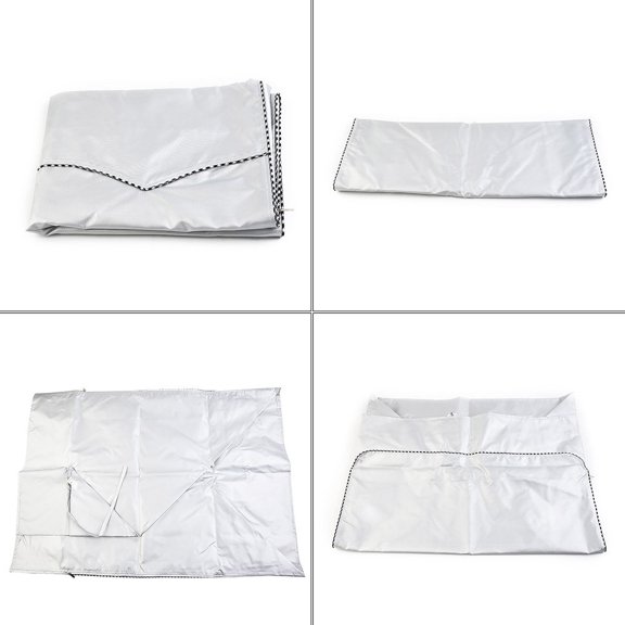 MYG Housse Argentée pour Laveuse, Housse Imperméable pour Laveuse/sécheuse à Chargement Frontal