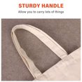 thumbnail image 3 of 10 Pack Canvas Bags Tote Bags Large Capacity Solid Color Foldable Reusable Lightweight Shopping Bags Cloth Bags Tote Bags, 3 of 8