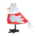 thumbnail image 1 of Standing Bird Christmas Decoration, Gold Crown Polyester Fiber Adorable Standing Bird  for Thanksgiving, 1 of 8