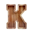thumbnail image 2 of LSLJS Wooden English Letter Saving Can Transparent Glass Saving Can, Piggy Bank, 2 of 6