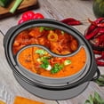 thumbnail image 1 of 2Pcs Slow Cooker Divider Liner Reusable Silicone Cooker Insert Liner Heat Resist for Cooking 6.57×5.11in, 1 of 10