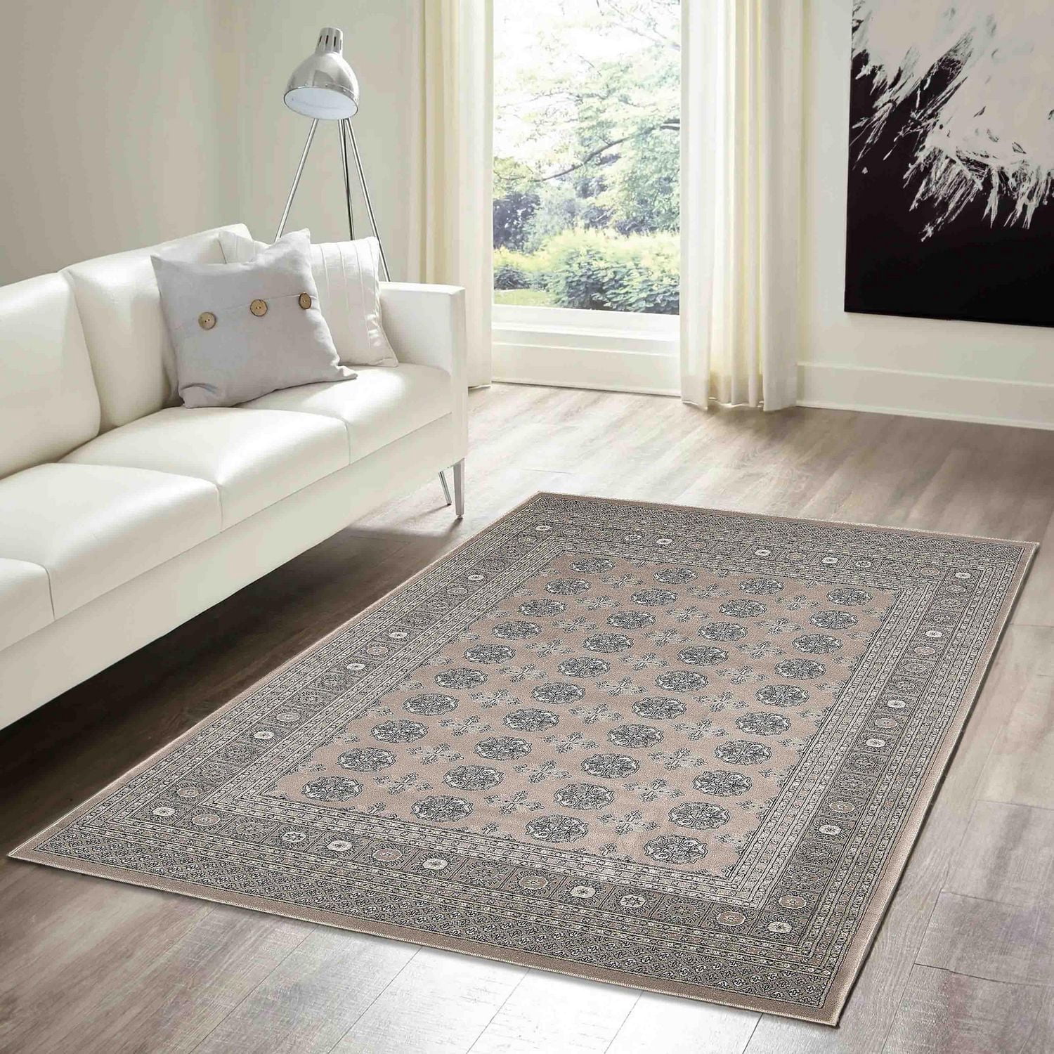 ECARPET Bokhara Traditional Oriental Area Rug, Classic Geometric Pattern