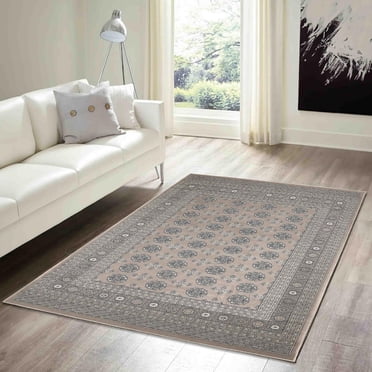ECARPET Bokhara Traditional Oriental Area Rug, Classic Geometric Pattern