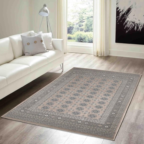 ECARPET Bokhara Traditional Oriental Area Rug, Classic Geometric Pattern