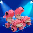 thumbnail image 4 of EeaseCA Patins de Patinage à Double Rangée Réglables pour Enfants, Patins à Quatre Roues, Chaussures, Cadeaux pour Enfants, Taille 25-32 (Rose), 4 of 7