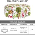 thumbnail image 2 of Christmas Tablecloth Round 60 Inch Green Plant Red Berry Leaf Decorative Table Cloth Washable Wrinkle Stain-Resistant Polyester Farmhouse Xmas Holiday Table Cover for Party Dinner Picnic, 2 of 6