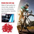 thumbnail image 2 of maskred Pack of 50 Brake Wires Aluminum Alloy Tail Caps Replacement Derailleur Shifter Cable Protector Ends Cycling Accessory Red 1Set, 2 of 6