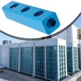 thumbnail image 2 of 1/4in 3 Way 6 Port Aluminum Pneumatic Air Hose Manifold Block Splitter Fitting, 2 of 11