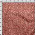 thumbnail image 4 of oneOone Polyester Spandex Red Fabric Floral Sewing Craft Projects Fabric Prints By Yard 56 Inch Wide, 4 of 4