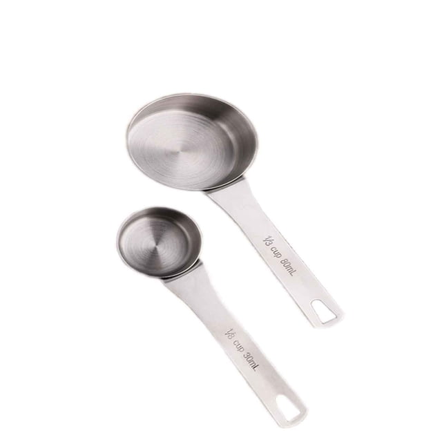 Amzcrzy Kitchen Appliances 304 Stainless Steel Coffee Powder Spoon With Graduation 30Ml80Ml Kitchen Baking Tools Coffee Measuring Spoon Tableware Spoon Kitchen Utensils Set Kitchen Gadgets