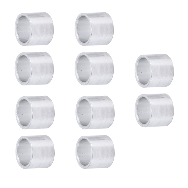 10 Pcs Entretoise en Alliage d'Aluminium, Diamètre Extérieur 10mm, Entretoise de Support Non Filetée Entretoise Ronde