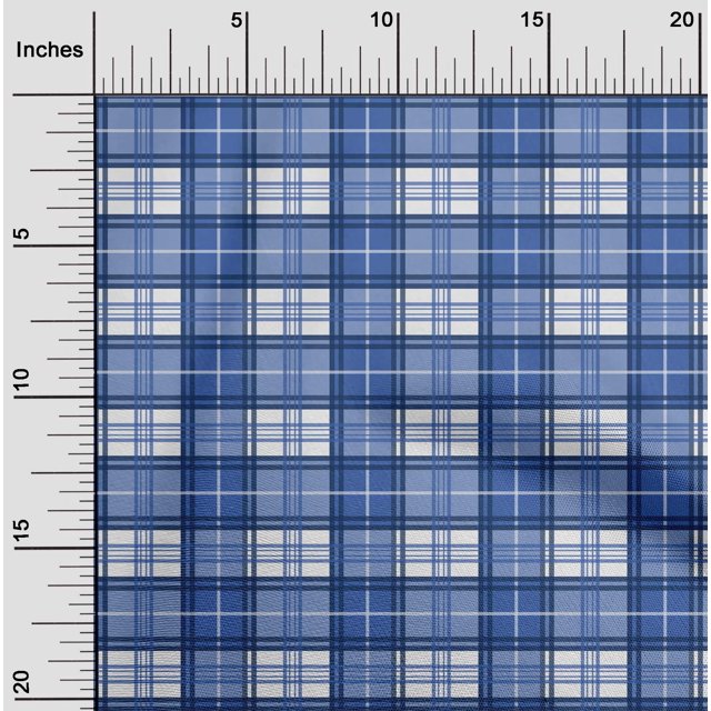 oneOone Cotton Flex Fabric Madras Check Printed Craft Fabric BTY 40 Inch Wide