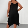 thumbnail image 4 of Ounisa Robe Camisole Midi Fluide Sans Manches à Encolure Dégagée et Ourlet Asymétrique pour Femme Grande Taille, 4 of 8