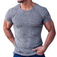 thumbnail image 1 of BOBOGOJP Chemises Grandes Tailles pour Hommes Manches Courtes Col Rond T-Shirts (Gris,m), 1 of 4
