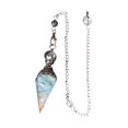 thumbnail image 2 of lionlar Pendulum Hexagonal en Cristal Générateur d'Énergie Collier Reiki pour Protection Bleu, 2 of 4