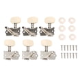 thumbnail image 2 of FLAMEEN Ouvert Bouton de Corde de Guitare, Bouton de Corde de Guitare, 6pcs Bouton de Corde de Guitare Simple Trou Colonne d'Acier Tête Carrée Instrument Folk Tuning Chevilles, 2 of 8